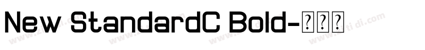 New StandardC Bold字体转换